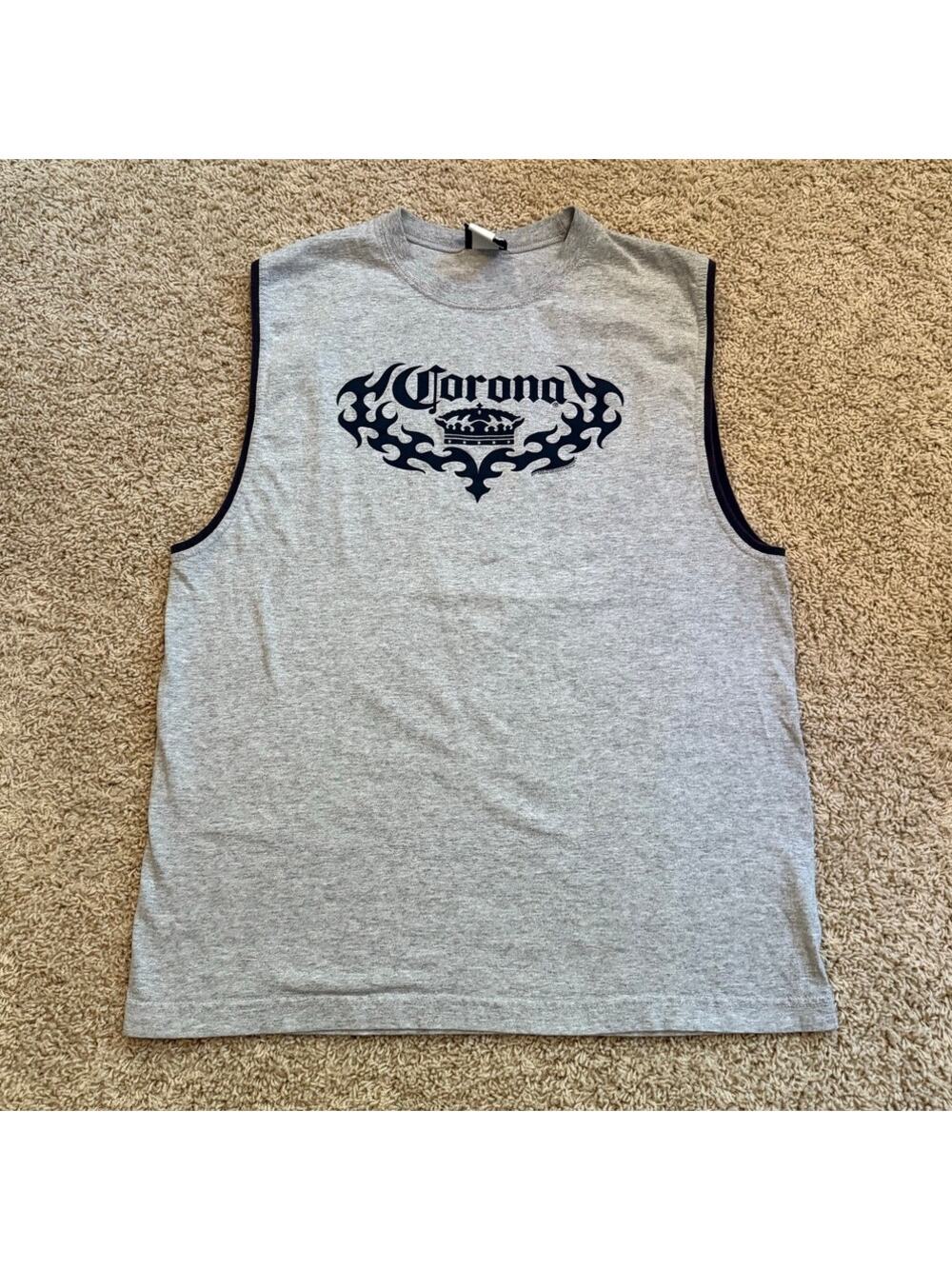 Y2K Corona Beer Tank Top Men's Large